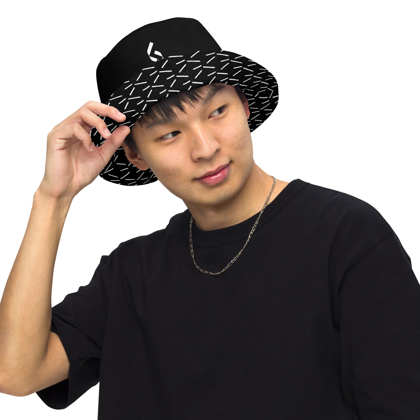 Black Reversible Bucket Hat