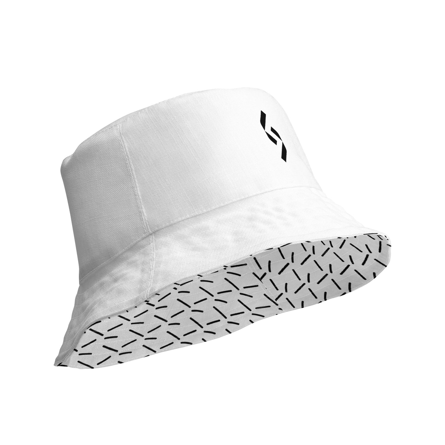 White Reversible Bucket Hat